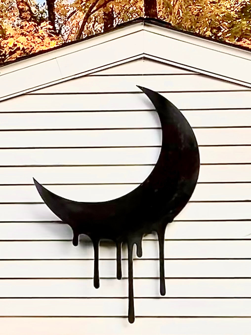 Drippy Crescent Moon